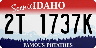 ID license plate 2T1737K