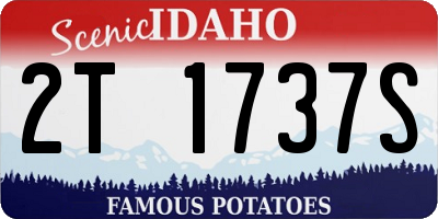 ID license plate 2T1737S