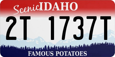ID license plate 2T1737T