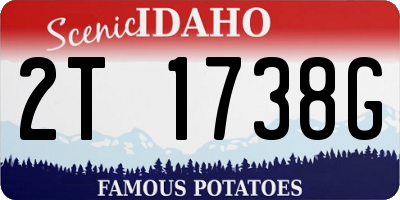 ID license plate 2T1738G