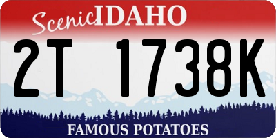 ID license plate 2T1738K
