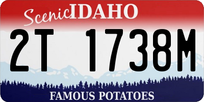 ID license plate 2T1738M