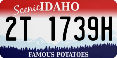 ID license plate 2T1739H