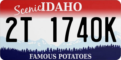 ID license plate 2T1740K