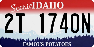 ID license plate 2T1740N