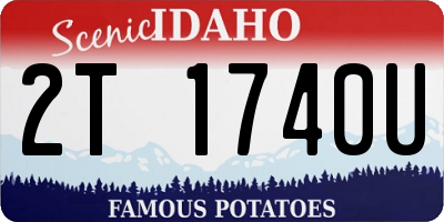 ID license plate 2T1740U