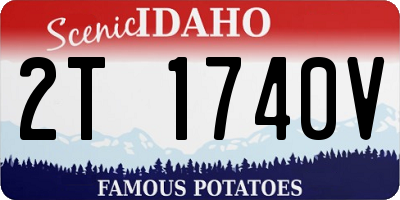 ID license plate 2T1740V