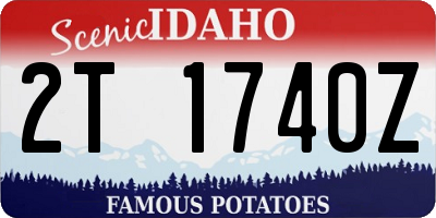 ID license plate 2T1740Z