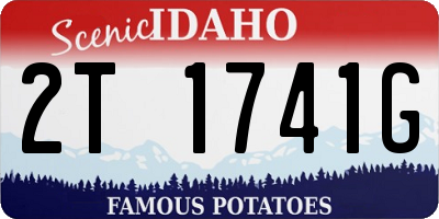 ID license plate 2T1741G