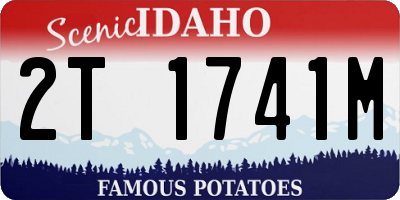 ID license plate 2T1741M