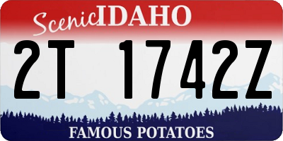 ID license plate 2T1742Z