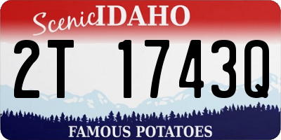 ID license plate 2T1743Q