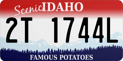 ID license plate 2T1744L