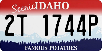 ID license plate 2T1744P