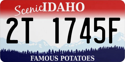ID license plate 2T1745F