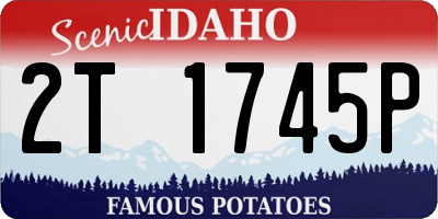 ID license plate 2T1745P