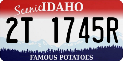 ID license plate 2T1745R
