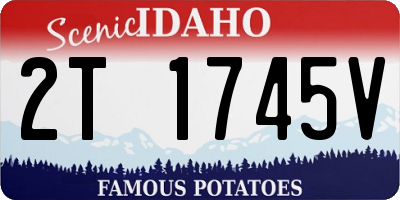 ID license plate 2T1745V