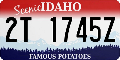 ID license plate 2T1745Z