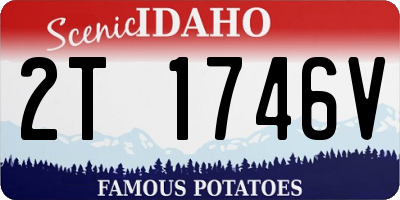 ID license plate 2T1746V