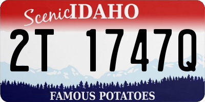 ID license plate 2T1747Q