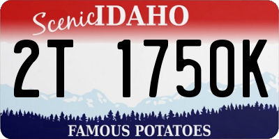 ID license plate 2T1750K