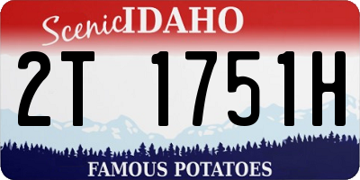 ID license plate 2T1751H