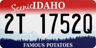 ID license plate 2T1752Q