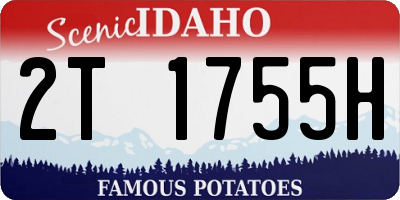 ID license plate 2T1755H