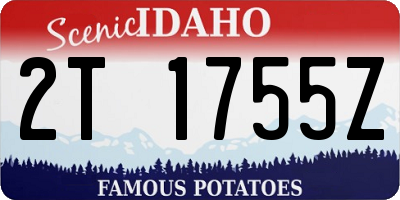 ID license plate 2T1755Z