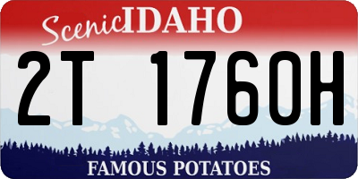 ID license plate 2T1760H