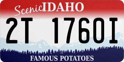 ID license plate 2T1760I