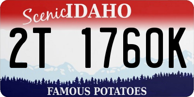 ID license plate 2T1760K