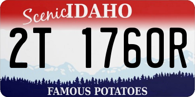ID license plate 2T1760R