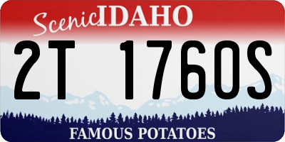 ID license plate 2T1760S