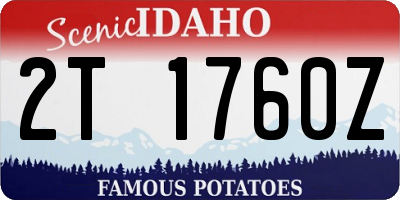 ID license plate 2T1760Z