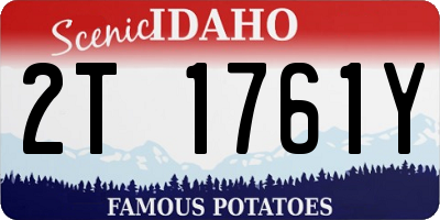 ID license plate 2T1761Y