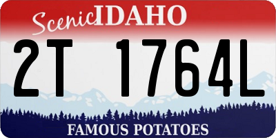 ID license plate 2T1764L