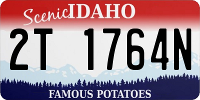 ID license plate 2T1764N