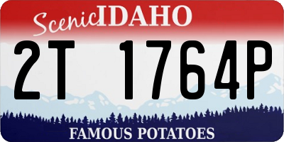 ID license plate 2T1764P