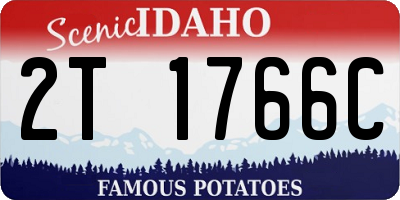 ID license plate 2T1766C
