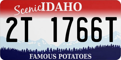 ID license plate 2T1766T