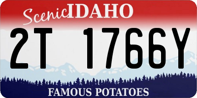ID license plate 2T1766Y