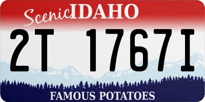 ID license plate 2T1767I