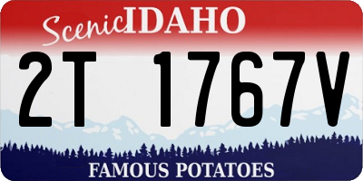 ID license plate 2T1767V