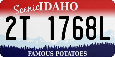 ID license plate 2T1768L