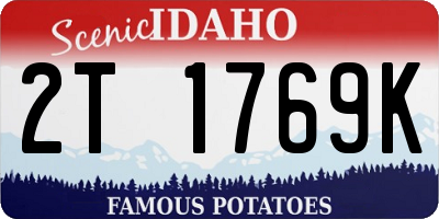 ID license plate 2T1769K