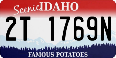 ID license plate 2T1769N