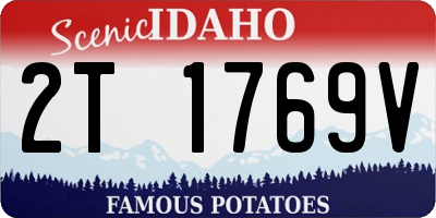 ID license plate 2T1769V
