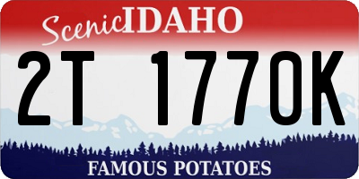 ID license plate 2T1770K